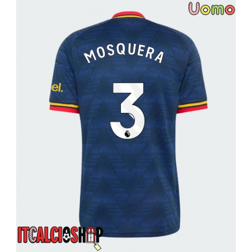 Arsenal Cristhian Mosquera #3 Seconda Maglia 2026-27 Manica Corta
